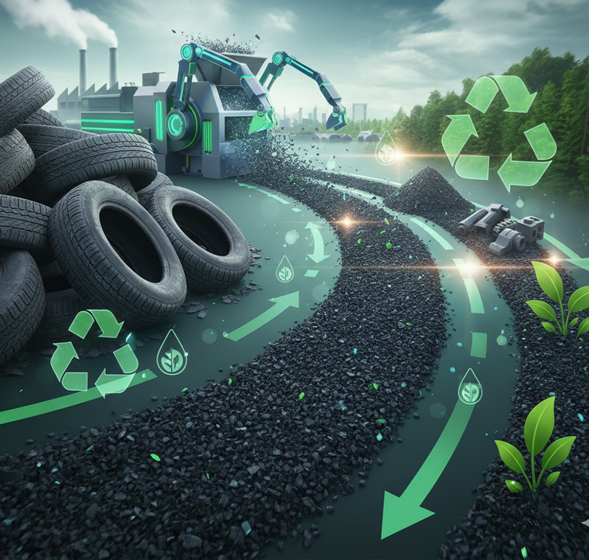 بازار بازیافت تایر در جهان: تبدیل زباله به منبعی ارزشمند